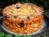 Pudding aux pommes, raisins secs, Rhum et cannelle