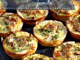 Quiches au bacon et champignons de Paris