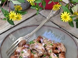 Rognons de veau flambés au Cognac et champignons de Paris