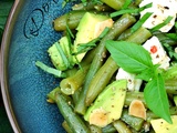 Salade de haricots verts, avocat et feta