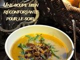 Soupe de potimarron et cèpes