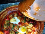 Tajine de Keftas de boeuf, tomates et oeufs