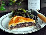 Tourte de boudin noir à l'oignon et aux pommes