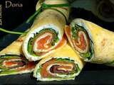 Wraps au saumon // Wraps au jambon