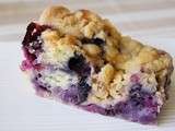 Blueberry Buckle (Gâteau-Crumble aux myrtilles)