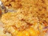 Crumble d'abricots à la poudre de noisettes