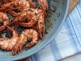 Gambas sautées au gingembre