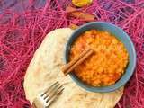 Dahl de lentilles corail végétal