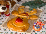 Brioche Rodolphe, le petit renne au nez rouge