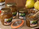 Confiture de poires, figues et pignons