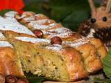 Gâteau de courgettes aux noisettes et oranges confites