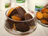 Madeleines en coques de chocolat