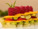 Mille-feuille de fruits frais