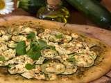 Pizza feta et courgettes