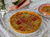 Tarte à la rhubarbe, crème d’amande