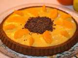 Tarte génoise chocolat orange-bergamote