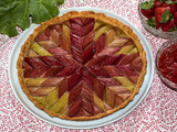 Tarte graphique à la rhubarbe