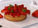 Tartelettes aux fraises, infusion au Basilic