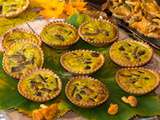 Tartelettes aux saveurs des sous-bois, poêlée de Girolles à l’ail des ours