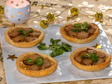 Tartelettes feuilletées aux pommes et boudin blanc