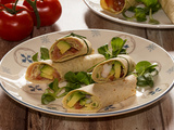 Wraps au saumon, avocat, crevettes et saumon