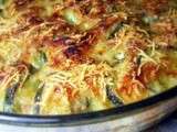 Gratin dauphinois aux courgettes et mozzarella