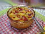 Clafoutis aux nectarine et caramel