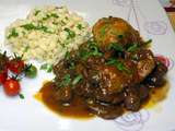 Cuisses de poulet au vin rouge