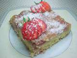 Gâteau renversé fraise noix de coco