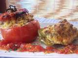 Tomates et poivrons farcis