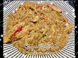 Curry de lentilles et de poulet aux poivrons