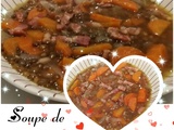 Soupe de Lentilles Lardons Carottes