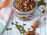 Granola [ trop bon ] au miel, sésame et beurre de cacahuètes [sans gluten]