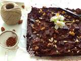 Raw vegan Brownie sain & gourmand – sans cuisson, sans oeufs, sans farine, sans lait, sans beurre