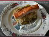 Saumon sur choucroute et entre deux