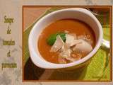 Soupe de tomates et parmesan