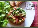 Tartare de tomate et avocat