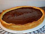 Tarte au flan chocolat