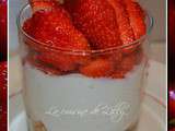 Verrines aux fraises