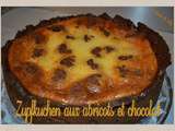 Zupfkuchen aux abricots et chocolat