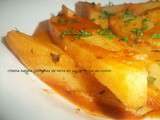 Chtitha batata ( pommes de terre en sauce rouge au cumin )