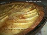 Tarte aux pommes sur compote