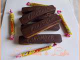 Barres cakes carambar