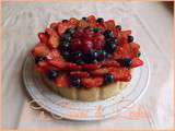 Cheese cake sans croute aux fruits rouges