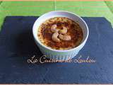 Crème brulée à la mandarine et aux noix de cajou