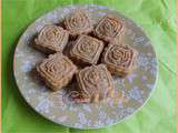 Mooncakes à la crème de graines courge et fraises