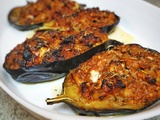 Aubergines Farcies Feta Viande Hachée