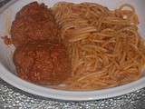 Spaguettis Tunisiennes-Boulettes de viande  La ronde des Blogs n°23 