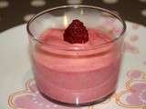 Mousse de framboises #Octobrerose