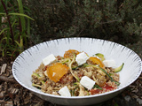 Salade de spaghettis de courgette - quinoa